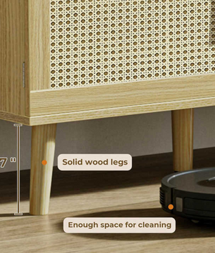 Modern living room furniture rattan console entertainment center TV