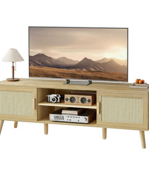Modern living room furniture rattan console entertainment center TV