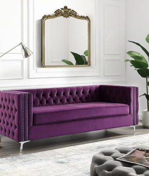 Quinn Upholstered Velvet Sofa