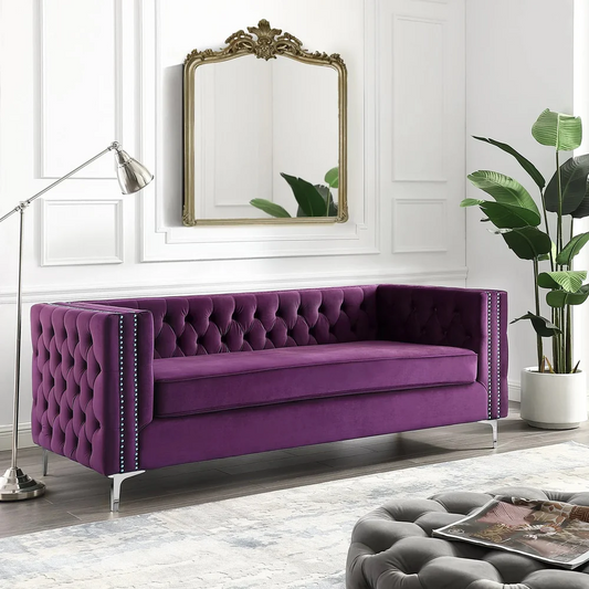 Quinn Upholstered Velvet Sofa