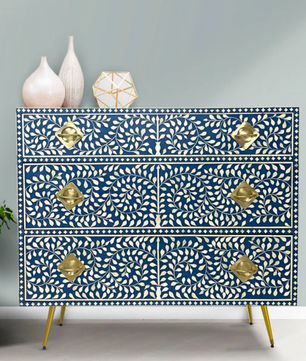 Inlay Chest of Drawers - Cleo