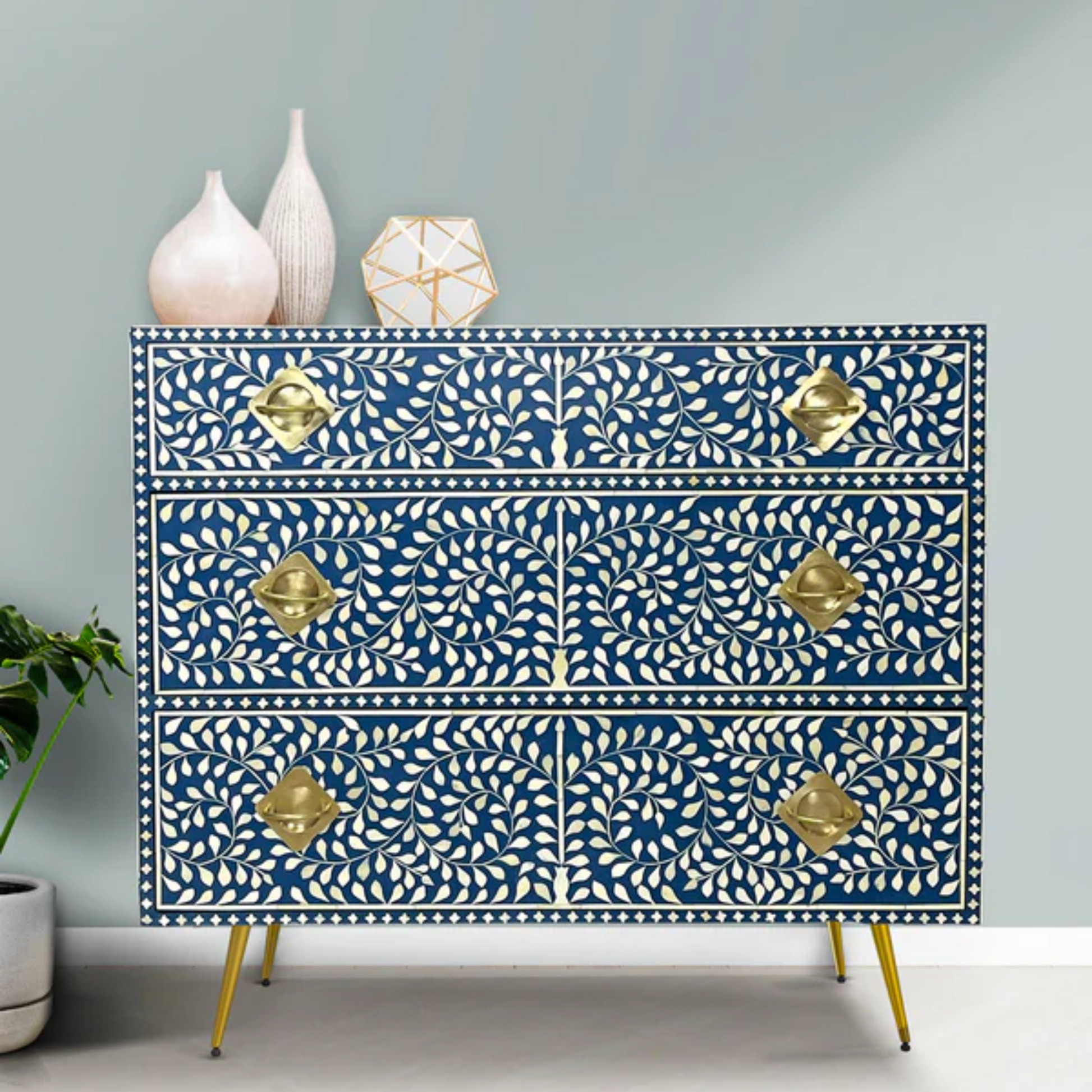 Inlay Chest of Drawers - Cleo
