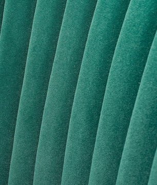 Classic Style Curved Back Teal Velvet Lounge Chair